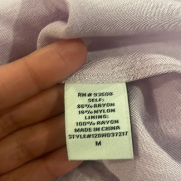 NWOT WILLOW Rochelle Dress Tie Front Maxi Dress in Lilac Purple Size M - Picture 8 of 11